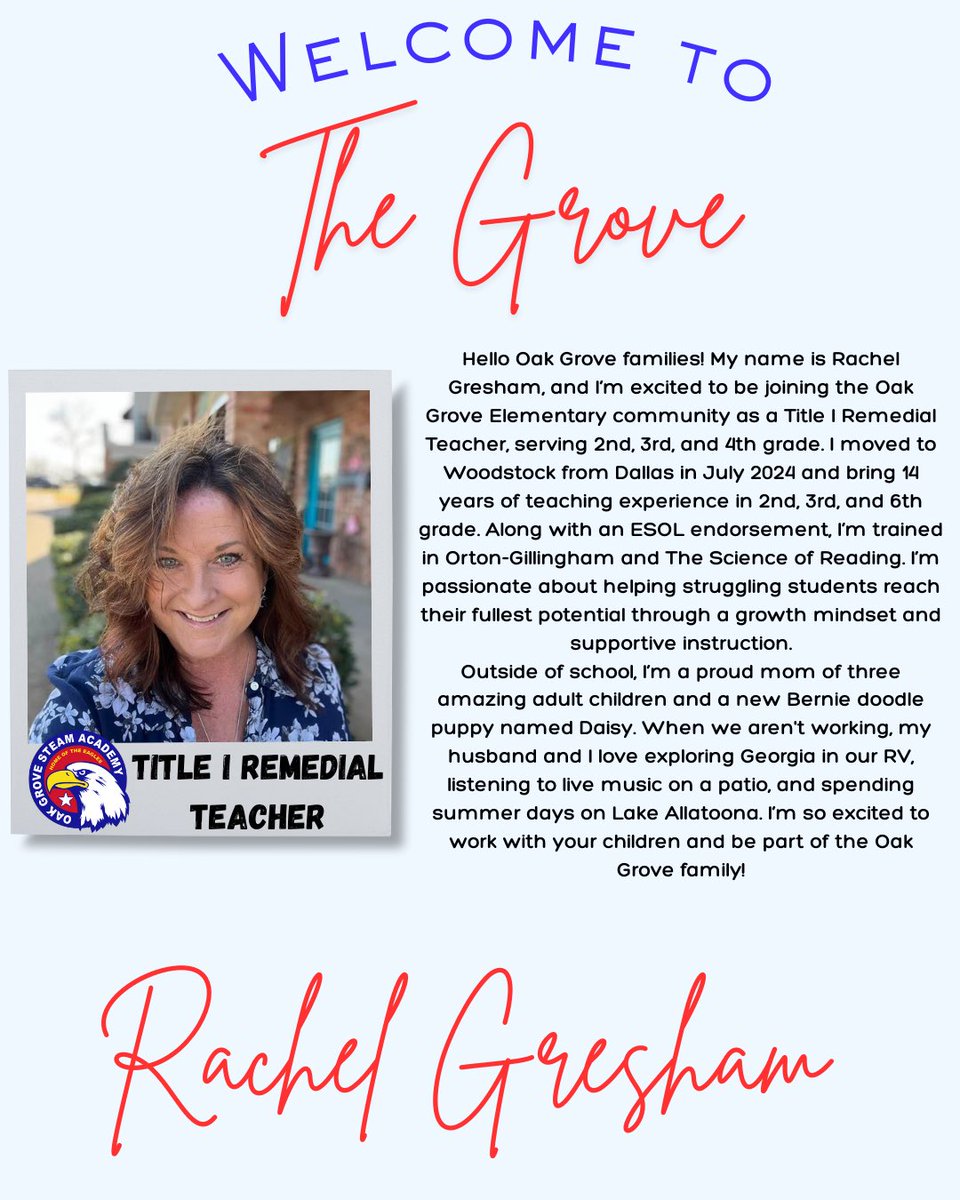 Oak Grove Elementary School tweet media