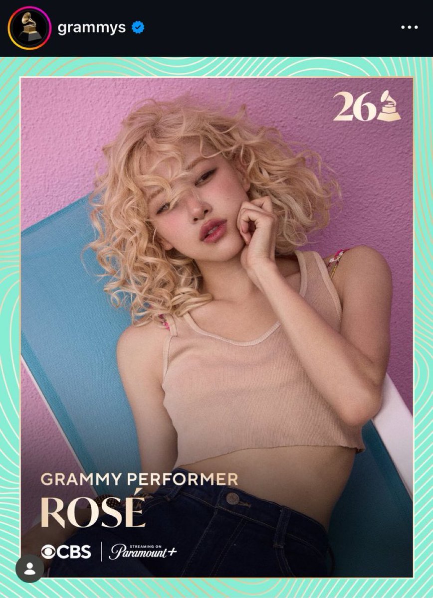 wonderpuiz's tweet image. โรเซ่จะขึ้นแสดงในงานประกาศรางวัล Grammy Awards 2026 ที่จะจัดขึ้นในวันอาทิตย์ที่ 1 กุมภาพันธ์นี้

โรเซ่เป็นศิลปินเคป็อปเดี่ยวคนแรกที่ได้ขึ้นแสดงในงาน Grammy Awards 2026 เกินเรื่องมากกกกกก APT. ทำชีคืองี้นะรางวัลต้องเข้าเราแล้วปะ 🔥