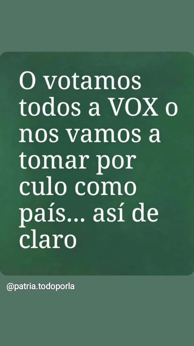 Nos han robado la #España de nuestros #padres, la #soberanía y las riendas de nuestro #futuro

#SoloQuedaVox #TeamVox #ULTIMAHORA