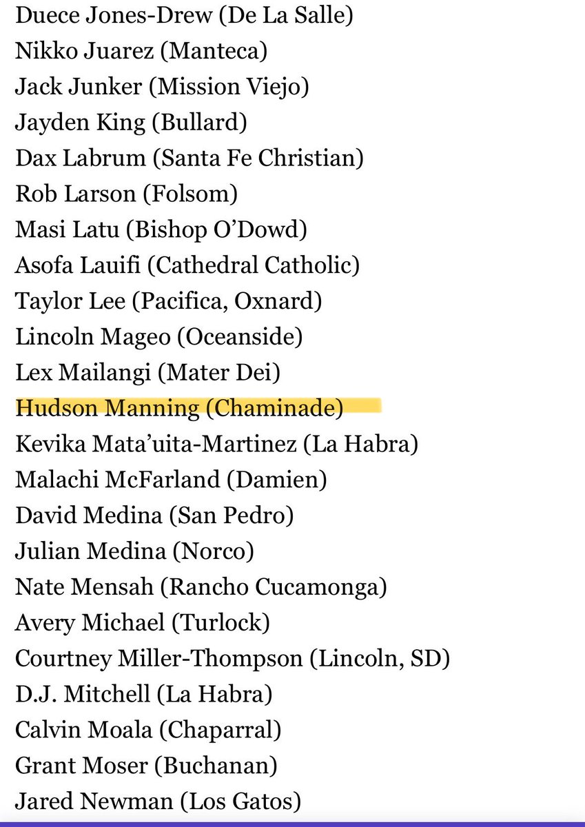 HudsonManning10's tweet image. Blessed to be selected for the 2025 Cal-Hi All-State Football for the 2027 Class and representing @NadeFootball. @coachchucs @CalHiSports @GregBiggins @latsondheimer @Chaminadesports @jt4real__ @Coach___Cid 
@TrentonLuera14 @BrandonHuffman
@PGregorian