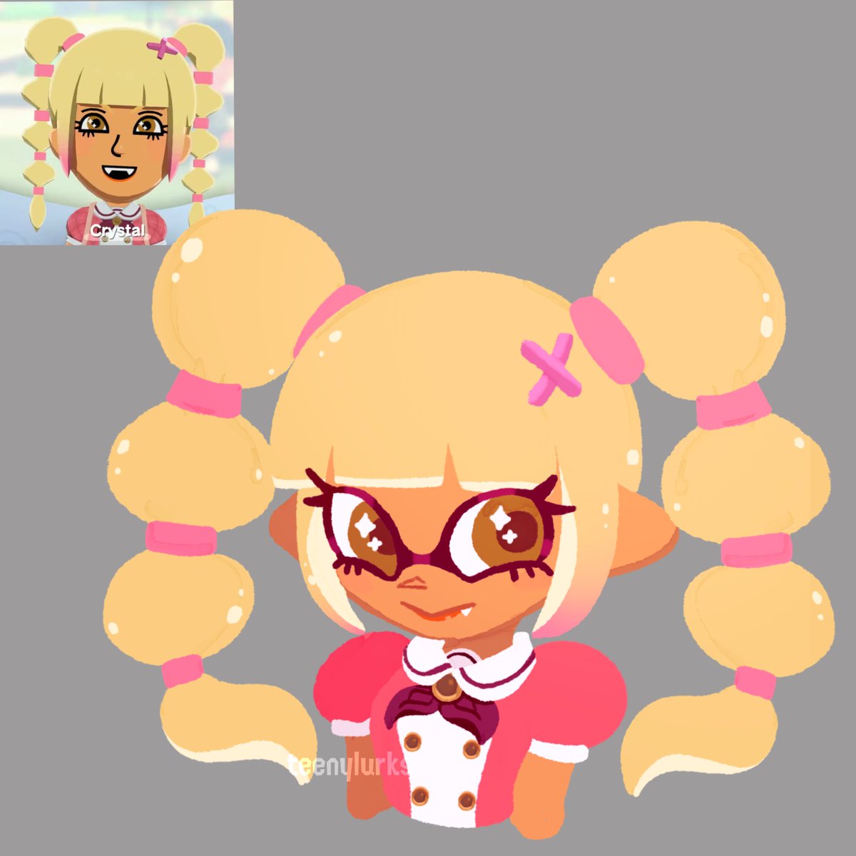 Inkling miis are canon now #TomodachiLifeLivingTheDream