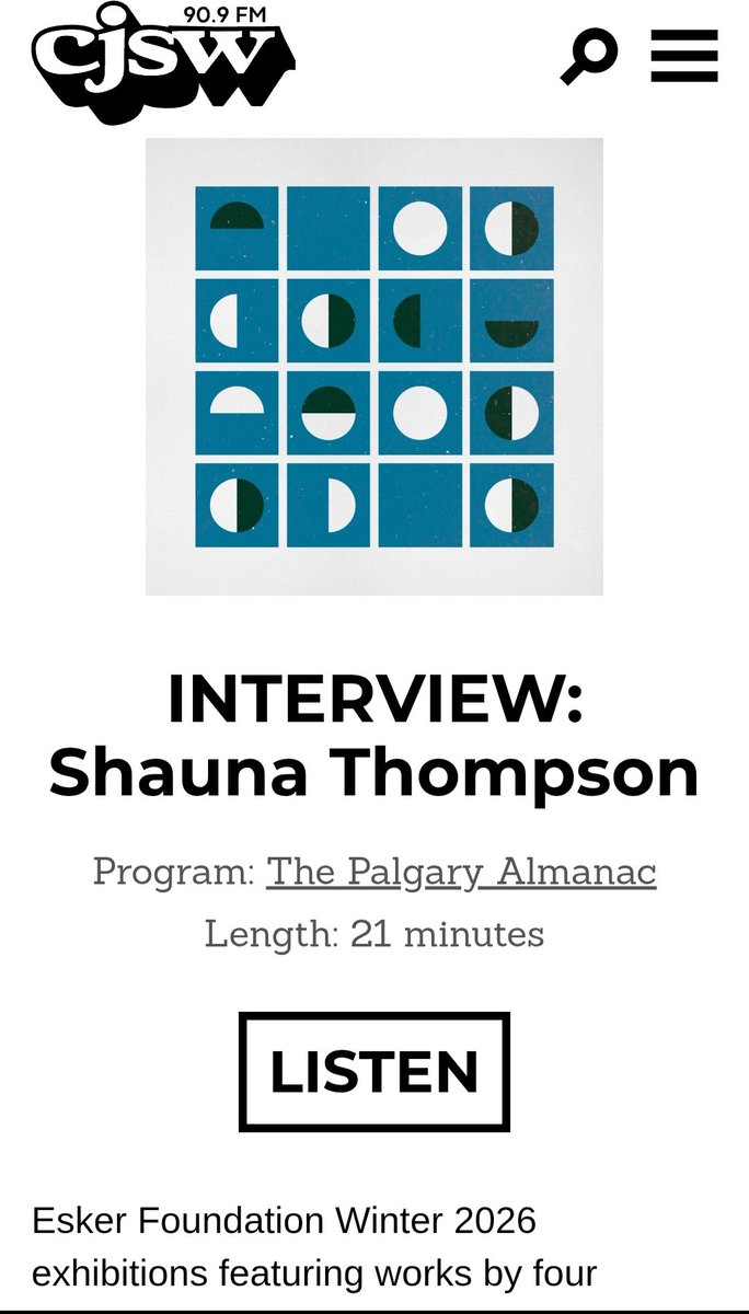 Esker Foundation tweet media