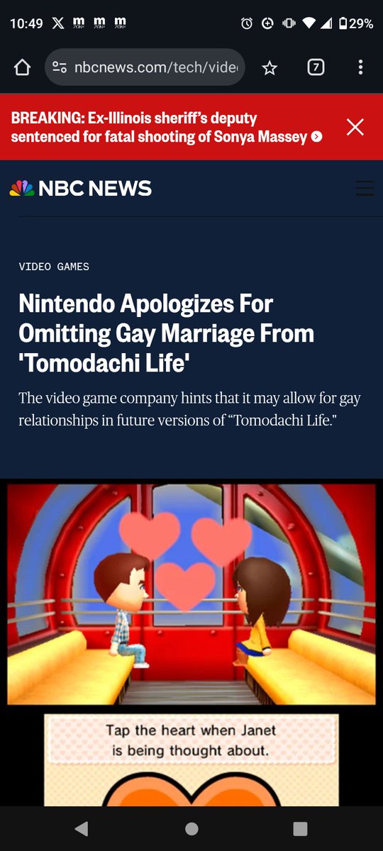 DynamoSuperX's tweet image. Well, no, it's not related because Nintendo was planning this for 13 years when asked by the Tomodachi fandom, which is mostly made up of young women. I need y'all to grow the fuck up. 

This is not the female president's fault