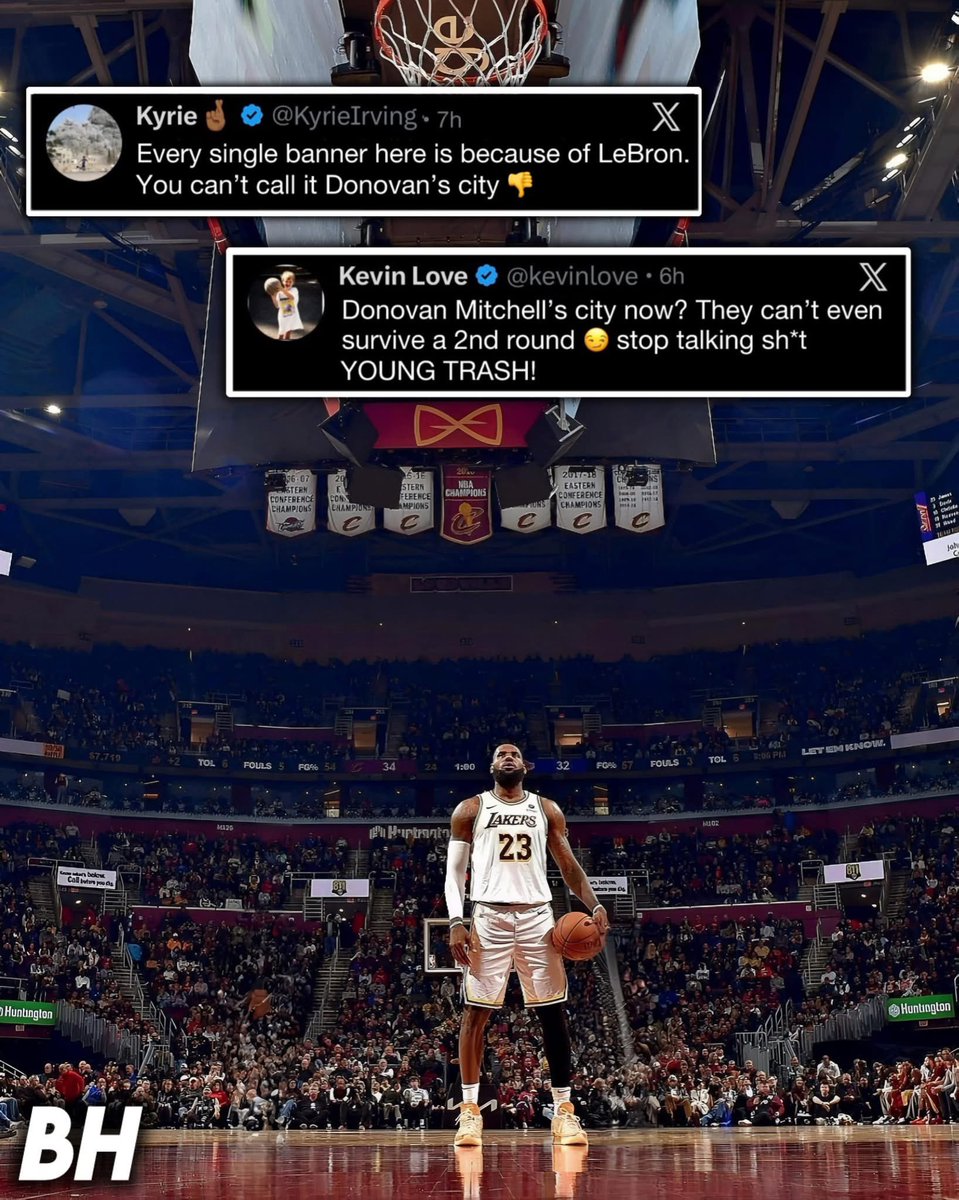 Kyrie Irving and Kevin Love couldn’t help but speak out about Jaylon Tyson’s statement saying that the city of Cleveland now belongs to Donovan Mitchell. 😳

Kevin Love is a real SAVAGE on this one 😤
