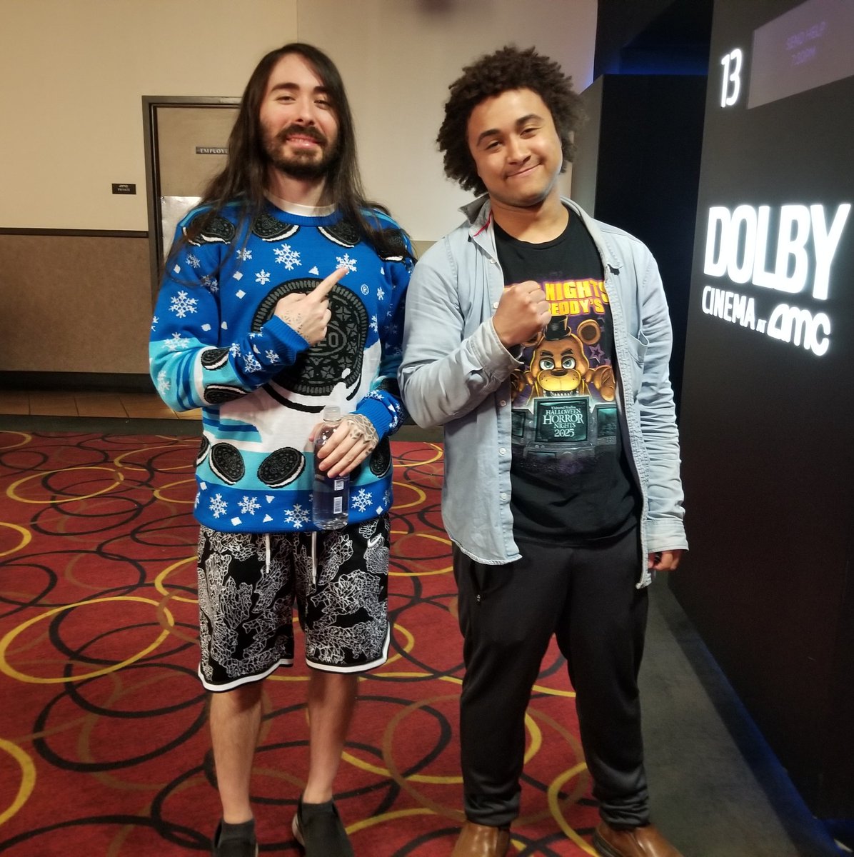 DrakeTheroux's tweet image. Went to go see Iron Lung and then suddenly a @MoistCr1TiKaL appeared!