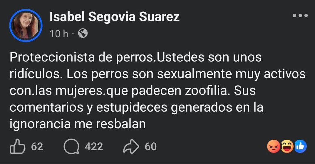 La madre del enfermo mental salió a justificar que su hijo haya piolado un perro. Parece que el kukismo se trasmite en sangre.