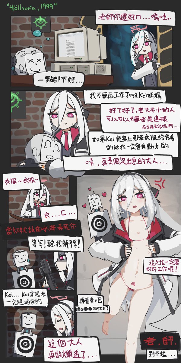 #ブルアカ
Strange comic about Kei