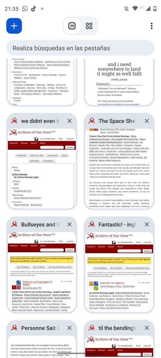 no m pasaba esto hace años Hemos vuelto gente