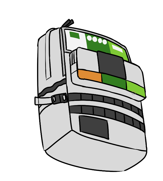 見たことある柄のリュックサック。 