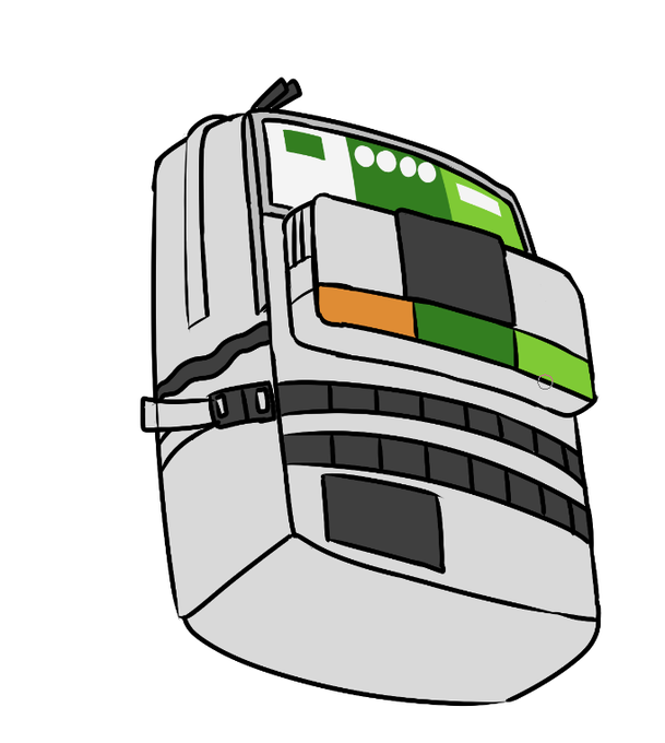 見たことある柄のリュックサック。 