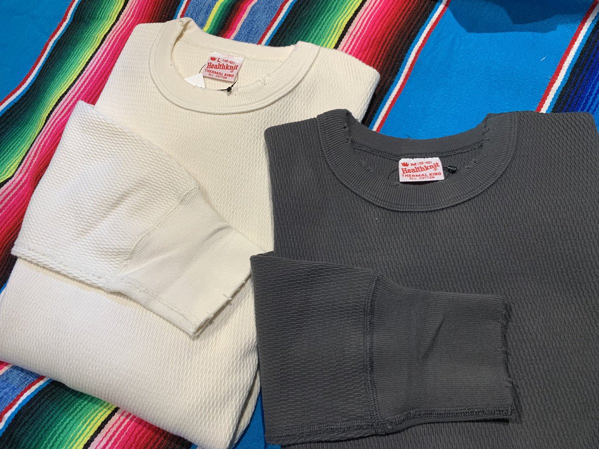 Healthknit Thermal King Raschel Honeycomb Crew Neck Long Sleeve