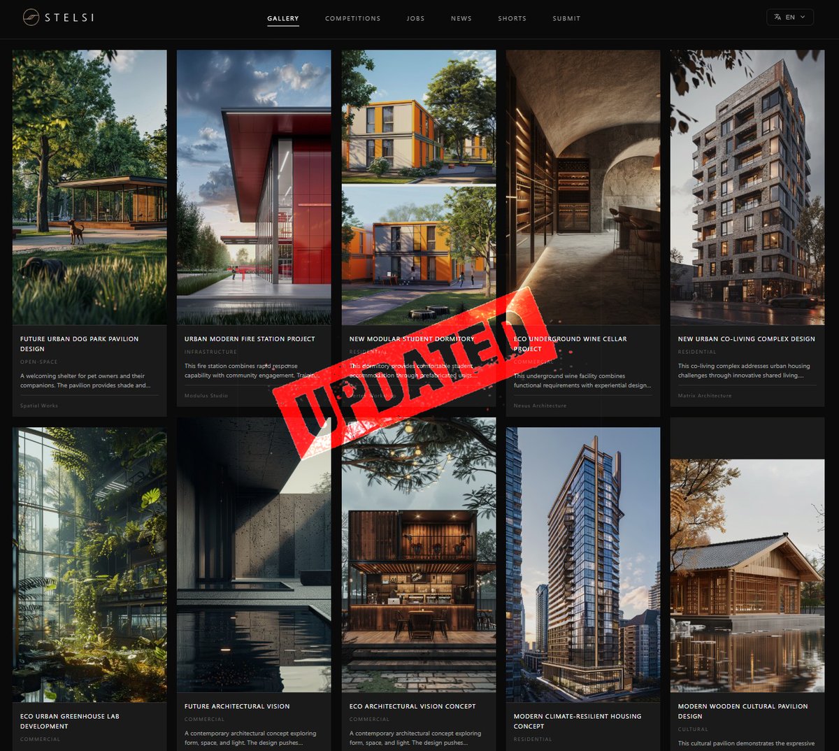 stelsiofficial's tweet image. 🎉 STELSI Gallery Major Update! 
🏗️ 400+ projects 
🏆 100+ competitions 
💼 700+ jobs Global architecture in one place 

Instant multilingual(EN/KR/JP/CN) + smart filters Your global architecture hub → gallery.stelsi.org

👉modre details
medium.com/@stelsiofficia…

#STLS