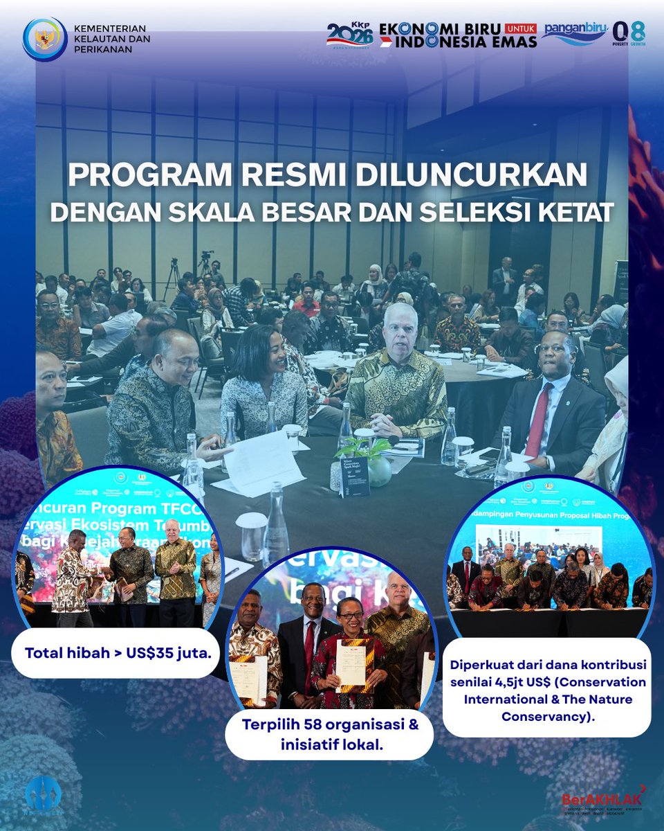 #SahabatBahari, Indonesia dan Amerika Serikat bersinergi melalui program TFCCA untuk melindungi "jantung" keanekaragaman hayati laut dunia. Hibah ini bukan sekadar bantuan dana, melainkan pengalihan kewajiban negara menjadi aksi nyata restorasi terumbu karang.