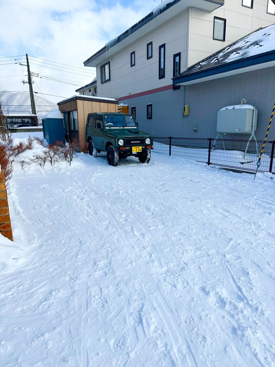 TshSki's tweet image. 除雪終わった🚙
#JA11 
#会津
#猪苗代町