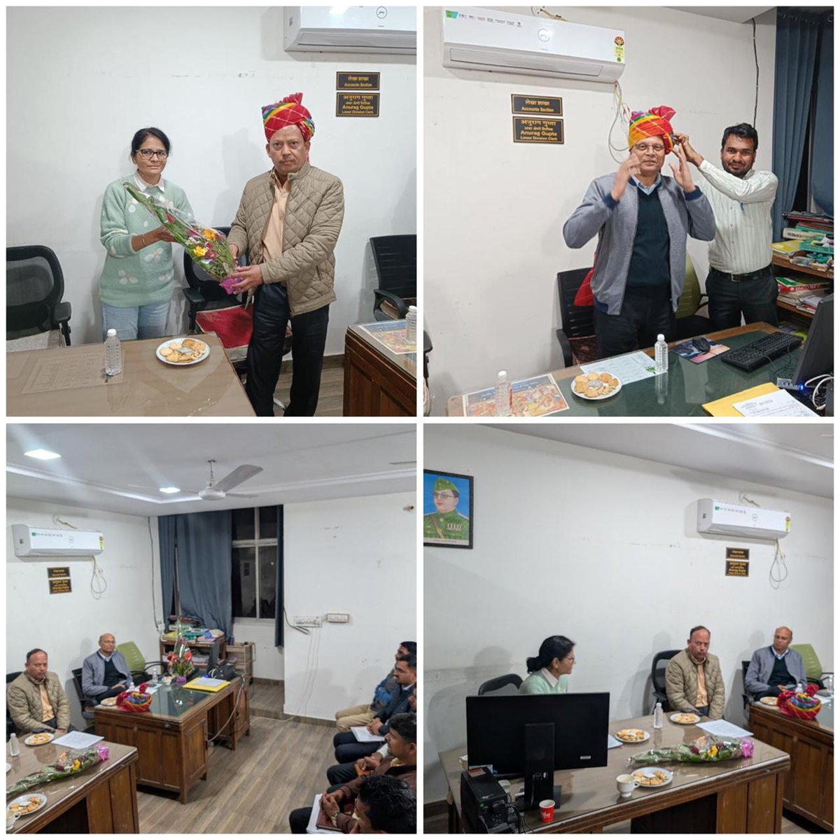 श्री संजय गोपाल भरतारिया, सदस्य (SAM) ने राज्य इकाई कार्यालय (SUO), जोधपुर का निरीक्षण एवं समीक्षा हेतु दौरा किया। इस अवसर पर उनके साथ डॉ. आर. के. कुशवाहा, क्षेत्रीय निदेशक, पश्चिमी क्षेत्र, जयपुर भी उपस्थित रहे। SUO के अधिकारियों एवं कर्मचारियों द्वारा उनका गर्मजोशी से स्वागत