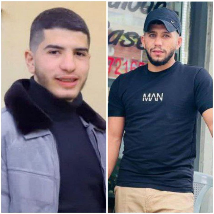 palinfoen's tweet image. The two young men, Yamen Aloush and Hamza Boulos, whom the occupation arrested during the raid on the city of Nablus at dawn today.

#GazaGenocide
#HappyNewYear
#HappyNewYear2025
#gazacrimes
#europe #Gaza #Palestine
#Israeliwarcrimes #غزة