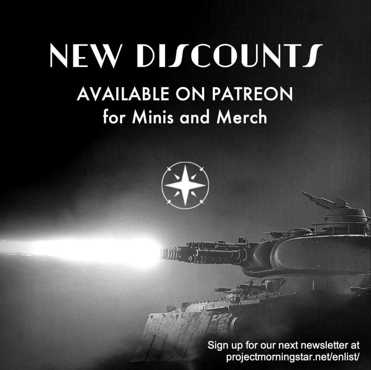 New discounts on merch, minis and more on our Patreon including 25% discounts for subscriptions! 

patreon.com/c/morningstarp…