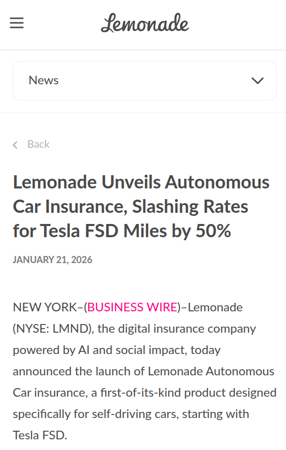 rohanpaul_ai's tweet image. AI is coming for every business built on rules.

The “insurance product” is becoming a data-and-model pipeline that legacy insurers struggle to compete with.

U.S. insurer Lemonade just announced that they would offer a 50% rate cut for drivers of Tesla electric vehicles when the