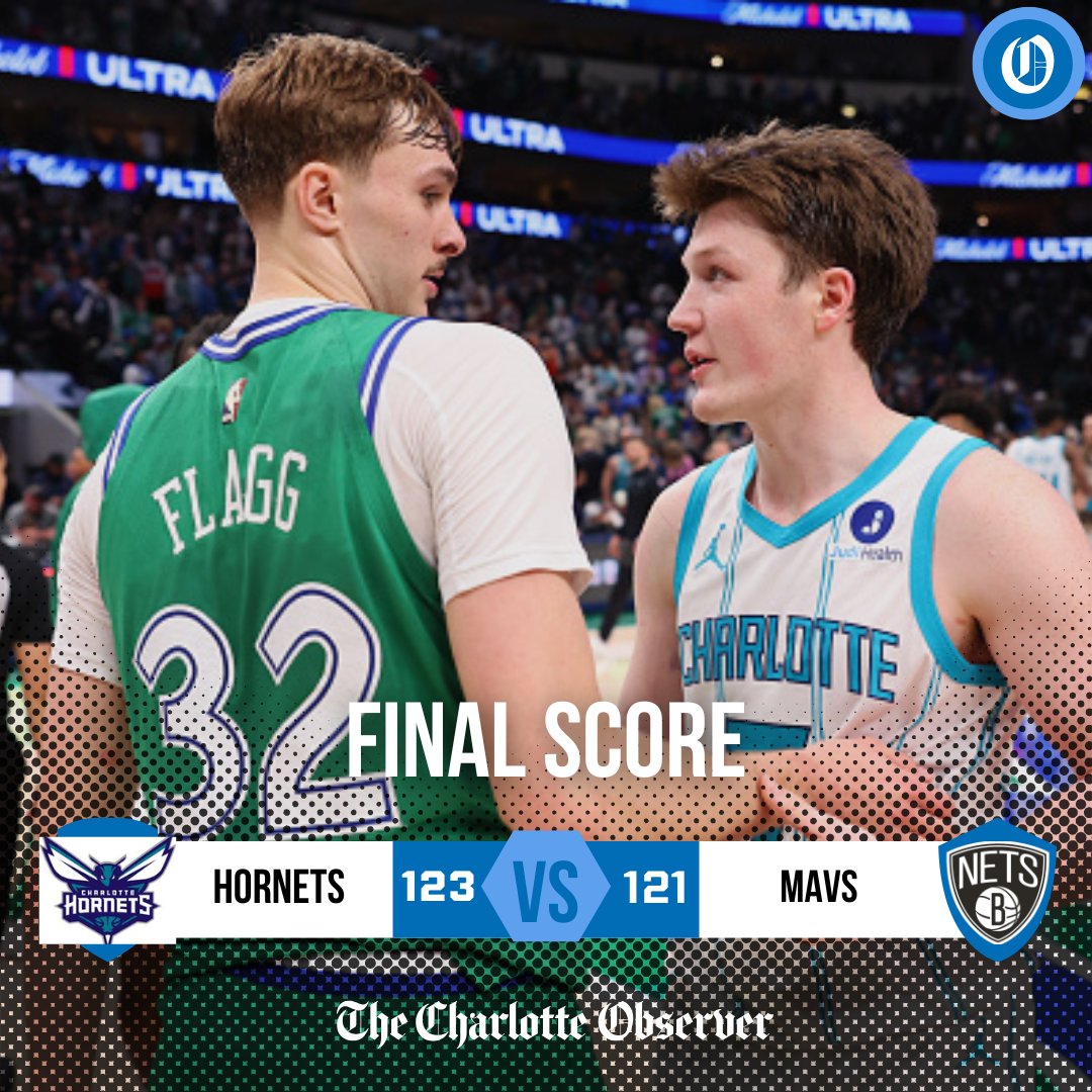 langstonwertzjr's tweet photo. In case you were sleeping, Cooper Flagg went off for 49 against the Hornets Thursday, but Kon Knueppel had a career-high 34, plus the game-sealing free throws with 4.1 seconds left.

Charlotte won its 5th straight. 

@rodboone with the deets at link

https://t.co/IaoVofo3ln https://t.co/a3ExhYa7b6