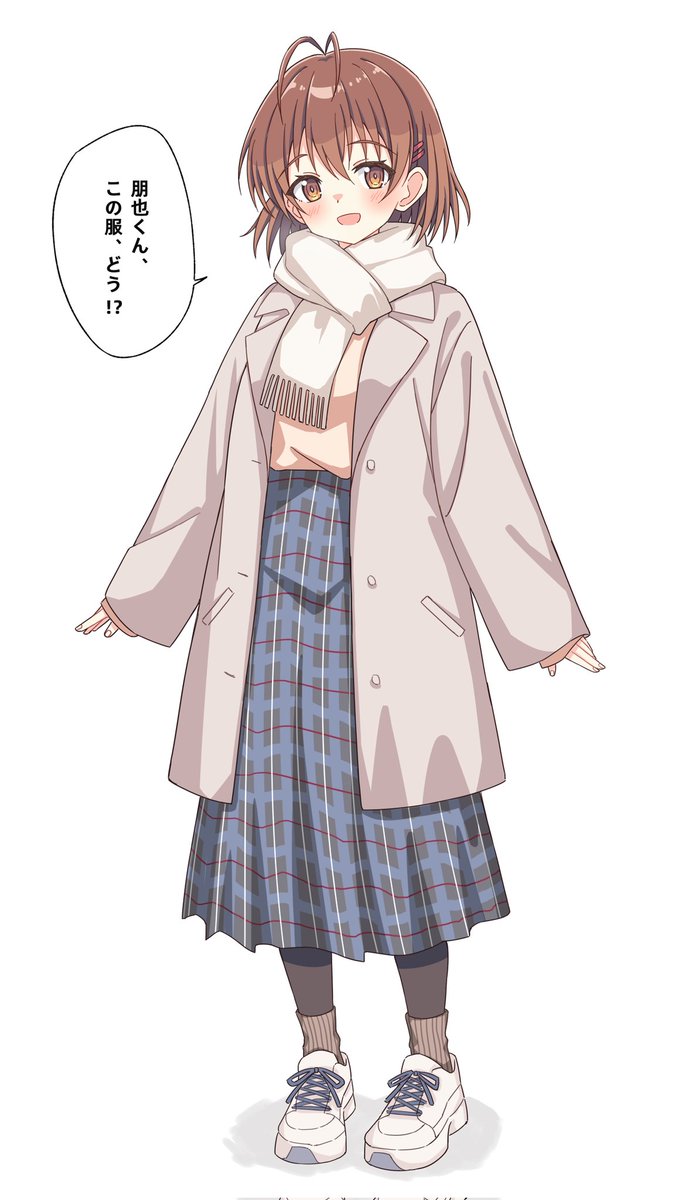 Settei_shu's tweet photo. 冬服を着た渚 https://t.co/2HE3QJtNfB