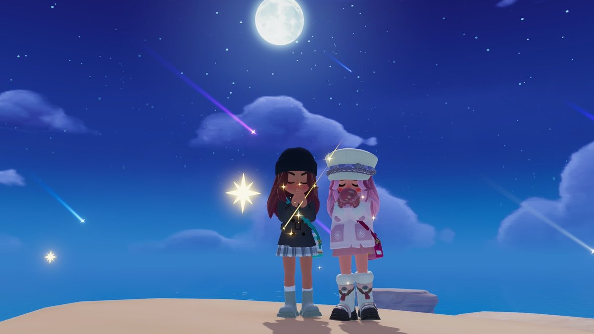 lenlen_star's tweet photo. My daily #heartopia pics ✨😍 the meteor shower was so beautiful https://t.co/3q62e5R0tI