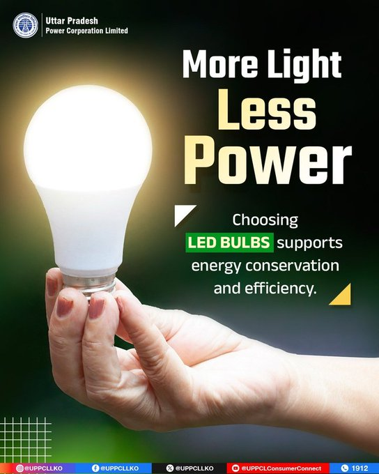 Puvvnlbast's tweet image. #EnergyEfficiency #LEDBulb #PowerSaving          Efficiency begins with everyday decisions. Smarter lighting choices help reduce energy load.
@aksharmaBharat
@ChairmanUppcl
@UPPCLLKO
@PuVVNLHQ