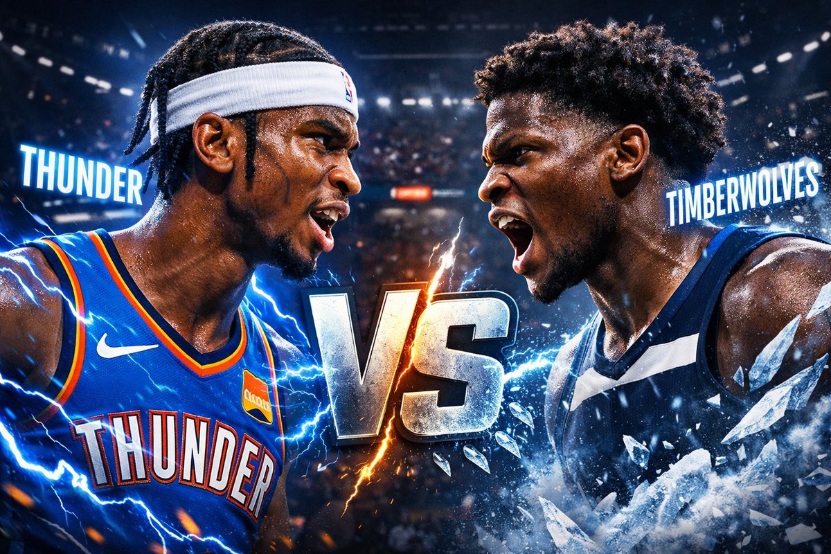MaeRemy76514's tweet photo. SGA vs ANT-MAN — STAR POWER COLLISION 💥
This one’s going to be LOUD. 🏀🔥
Connect here👉https://t.co/FmNEHBZ593
#NBA #ThunderUp #RaisedByWolves #ThunderVsTimberwolves https://t.co/uvKwRryrM5