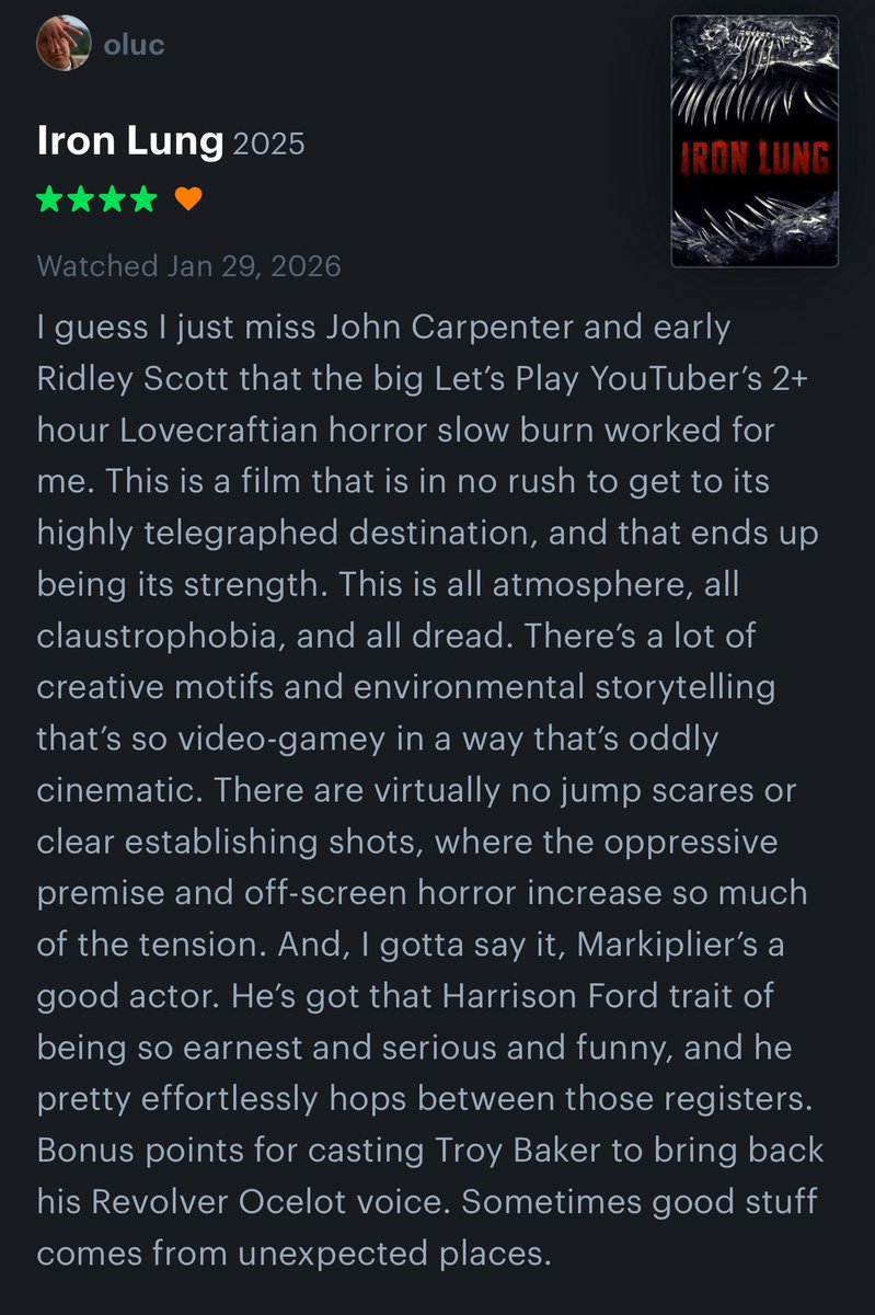 BadFilmTakes1's tweet image. I really liked the Markiplier movie