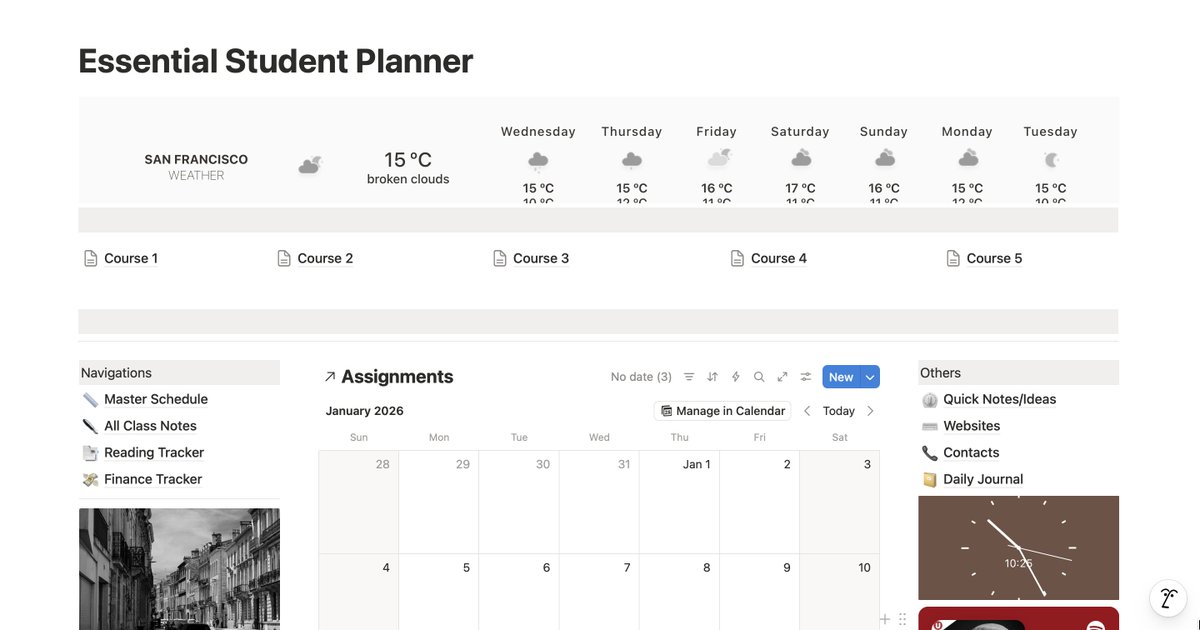 elzsolutions's tweet photo. Kamu pakai Notion buat apa? Aku pakai untuk ngatur kelas dan jadwal.
Mau setup Notion yang rapi &amp; siap pakai? Cek bio aku 👉 https://t.co/AOd2DegXGO

#NotionTWT #Daily #Productivity https://t.co/Zduy1RXyBo