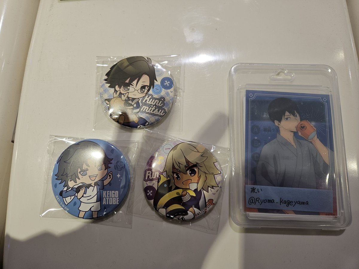 新テニスの王子様 缶バッジ JUMPショップ わちゃっと 動揺と王子様