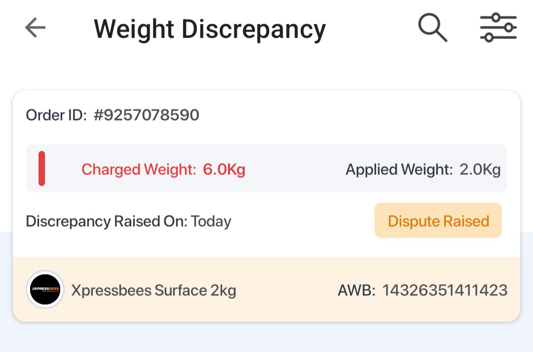 JeniceDsouza06's tweet photo. More to the shit show of @XpressBees_IN and @ShiprocketCare Now you guys have charged me for Weight Dispute ? https://t.co/JGKdcwQm5K