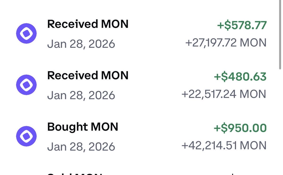 Bought more monad, I buy it on mexc and transfer to coinbase, monad is going to $1 I hope you ride this wave with me, see you at the top