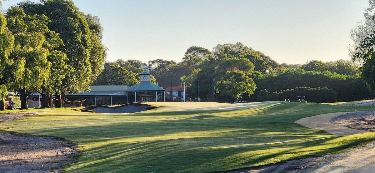 KruseHarley's tweet photo. A big day for Royal Perth today with the opening of 6 new greens (18,13,14,19,7&amp;8) plus a big Himalayan style Putting Green. An extremely positive impact for the club @krusegolf with @cdpgolf1 @royalperthgolfclub https://t.co/9cgs2eyt0g