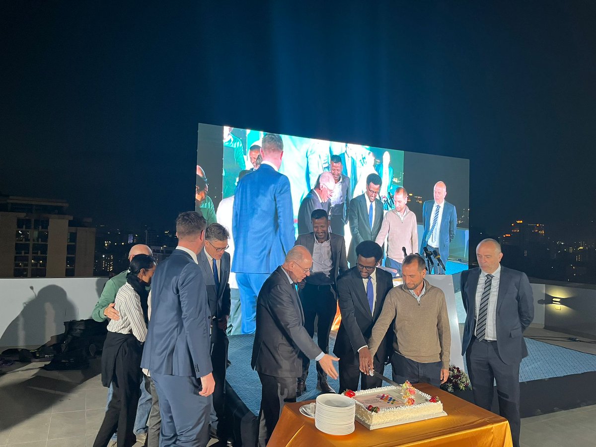 EUinEthiopia's tweet photo. The inauguration of EuroCham Ethiopia’s new Office &amp; Incubation Centre! A new hub for innovation, partnerships &amp; sustainable growth, strengthening EU-Ethiopia🇪🇺🤝🇪🇹  ties and supporting SMEs, investment &amp; entrepreneurship. #EU #Ethiopia #EuroCham #Innovation #GlobalGateway https://t.co/J0Tp19IPYU