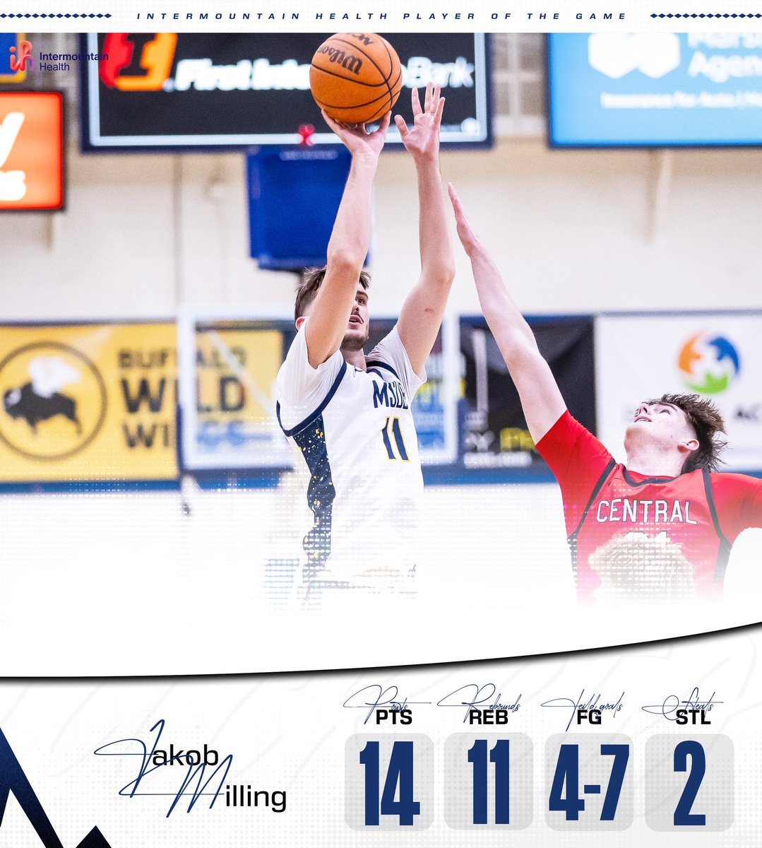 MSUB Men's Basketball tweet media