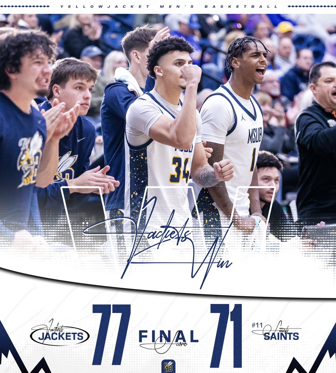 MSUB Men's Basketball tweet media