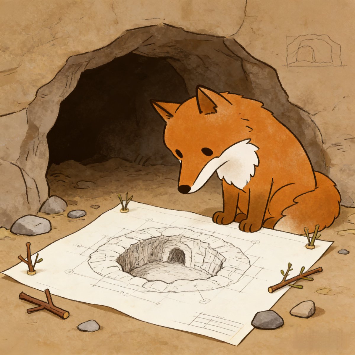 ClerInday's tweet photo. @DataHaven_xyz I chose Ossenna the Fox because he is intelligent and creative. His cave designs are beautiful, safe, and comfortable. His passion is design. His famous quote is, "A well-built burrow isn't just storage. It's sanctuary."@DataHaven_xyz https://t.co/YlcNy4DuNJ