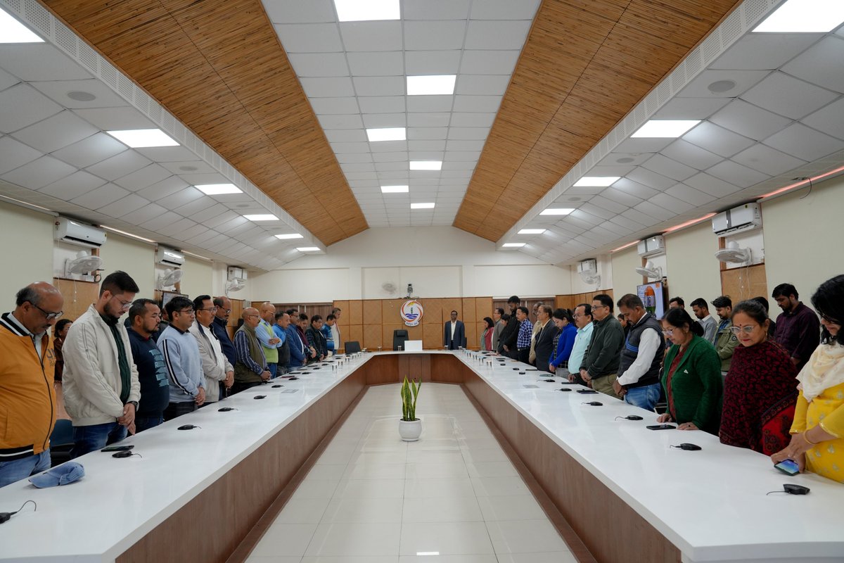 In solemn observance of the Martyrs' Day, the Brahmaputra Board observed a two-minute silence today at its Headquarters in Basistha, Guwahati. Officers and staff gathered in the Conference Hall to pay tribute to the brave martyrs who sacrificed their lives during India’s struggle