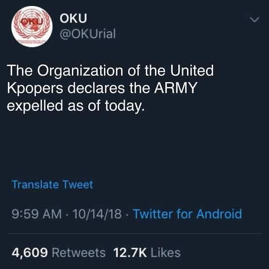 prohibido olvidar cuando expulsaron a army de la comunidad kpop