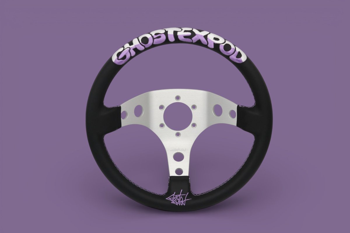 ◯廃盤品◯GHOSTEXPOD ステアリング 【2nd】　purple GEステアリング 2nd Purple ツートン 本日1年ぶりのrelease