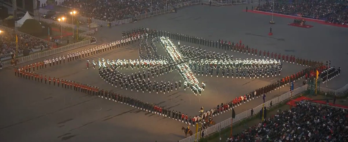 बीटिंग रिट्रीट 2026 की झलकियाँ।