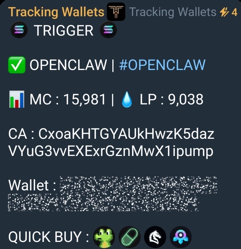 TrackingWallets's tweet photo. $OPENCLAW, #OPENCLAW

Called at 15K

15K -> 1.5M = 100x+

1 $SOL in would be worth 100 #SOL

Join Us : https://t.co/OttRdZodno https://t.co/yAquoDv4Vy