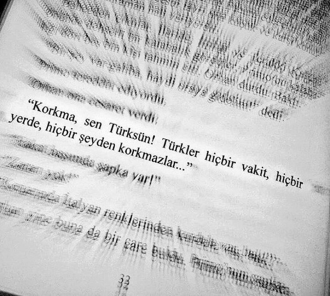 "Korkma, sen Türksün!"