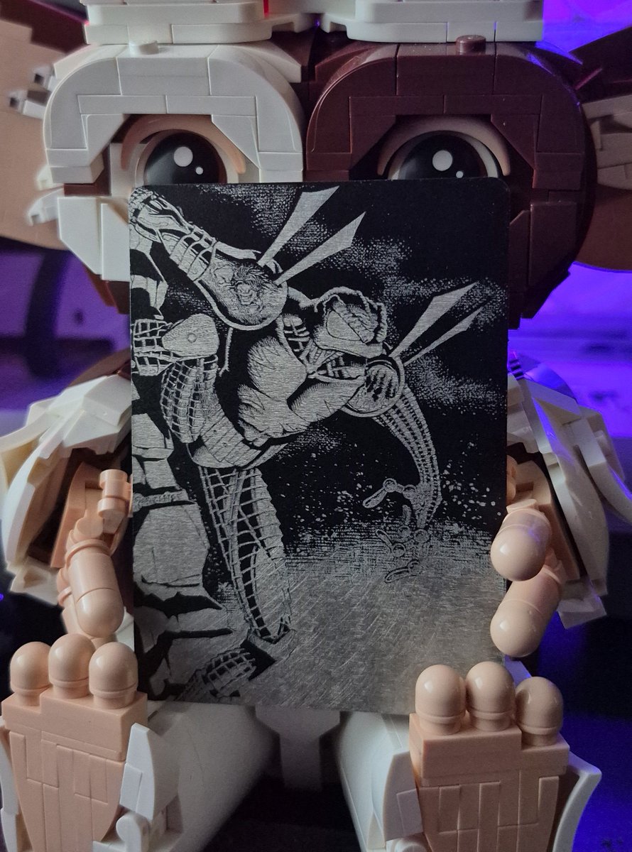 Eh2Zed1's tweet image. Huge thanks too @Nygma85 and @basedartdept  for the metal Cyberfrog card. This is wicked 🤙