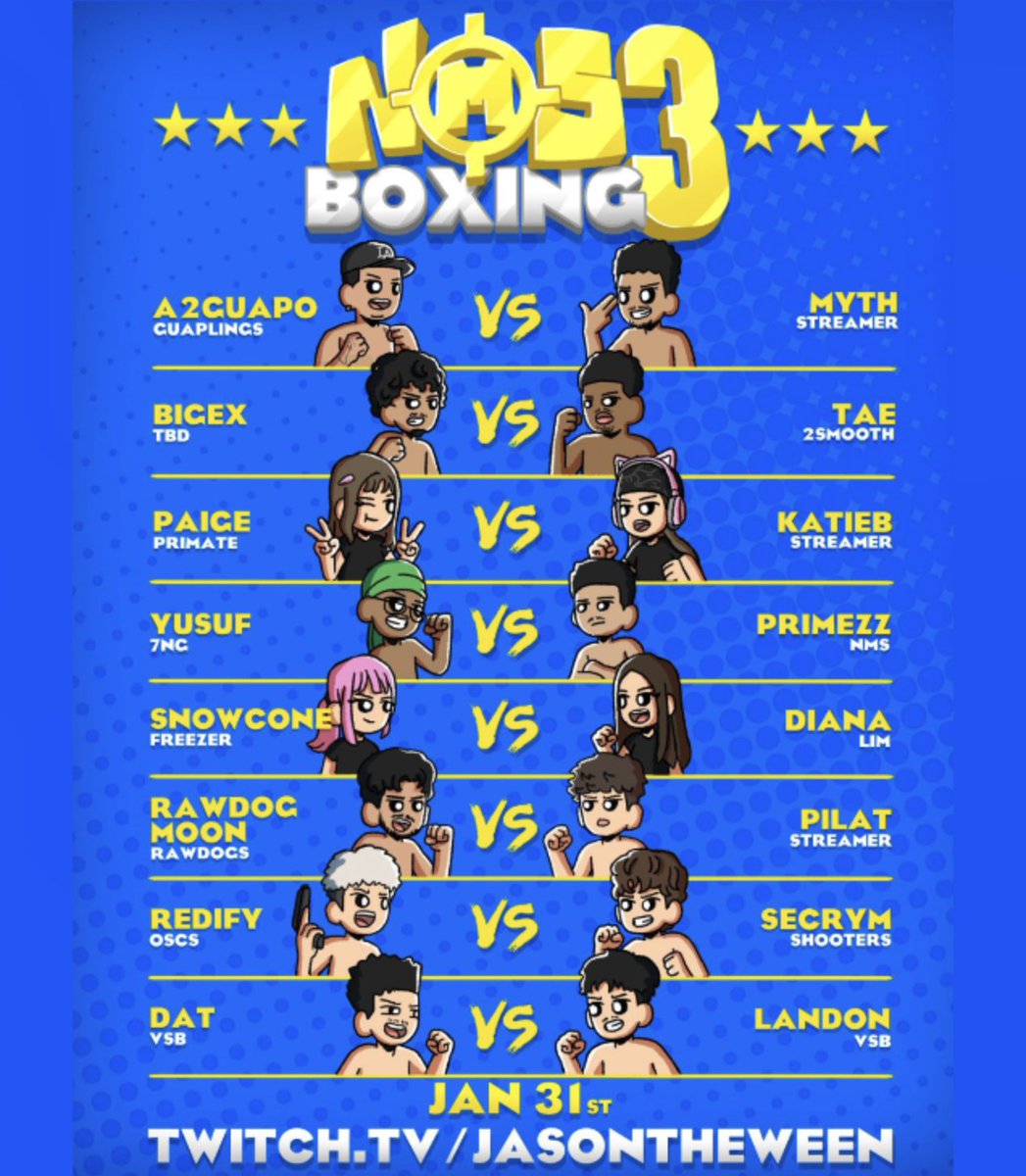 Kick_Champ's tweet image. FaZe Jason is planning to stream an unsanctioned boxing event on Twitch in Los Angeles that violates California’s athletic commission law 😳