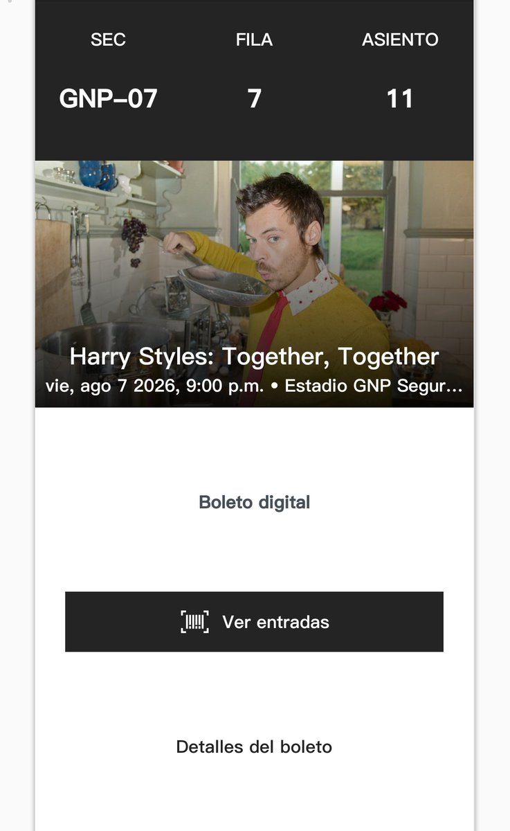 LindaStyless's tweet photo. @mx_tickets Yo estoy vendiendo dos! Pensando que no habría más fecha compré esas perooo logré conseguir para el día 8 y mucho más cerca así que mi mejor amiga y yo lo estamos vendiendo al precio que lo compramos por si a alguien le interesa https://t.co/qJuI8aN4To