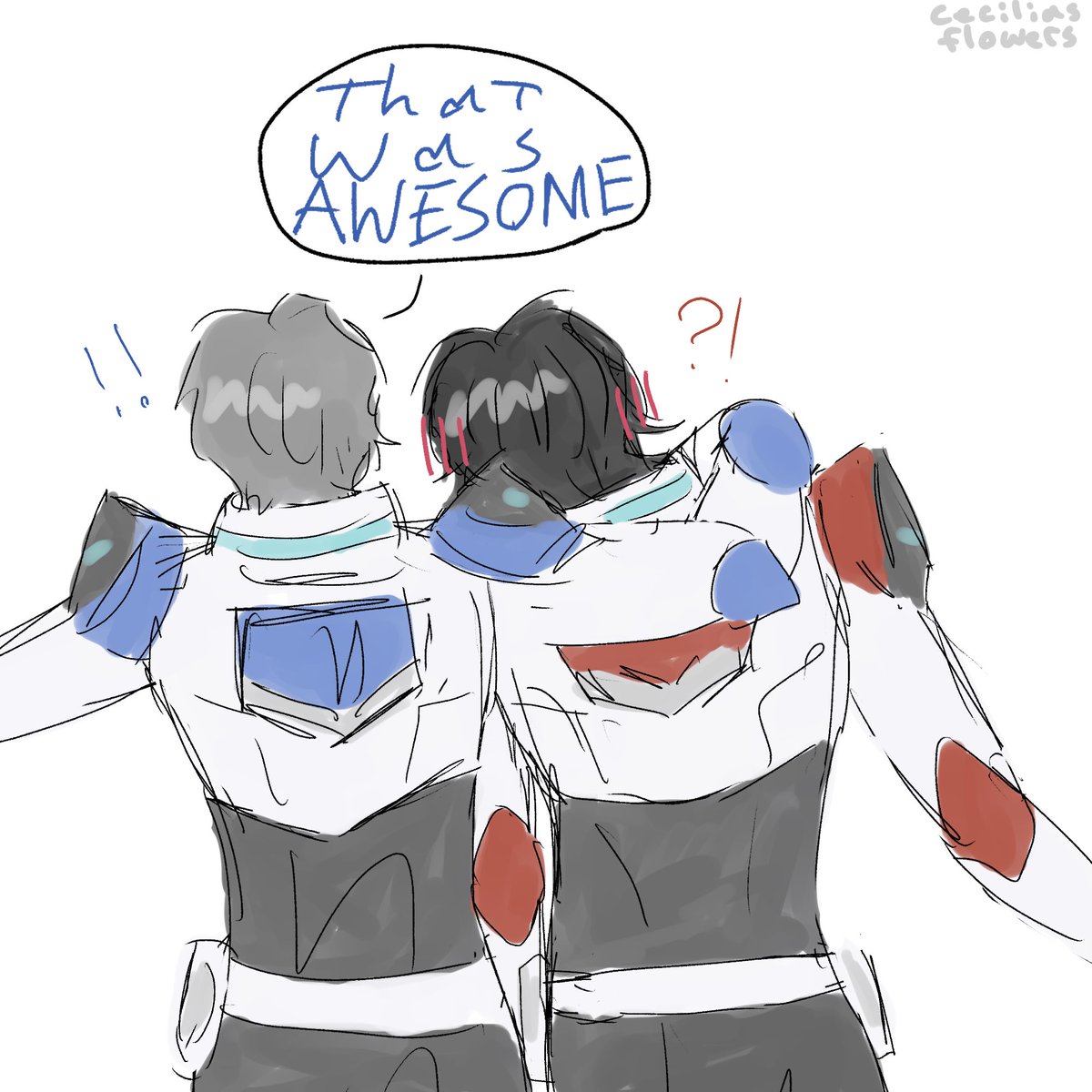 ceciliasflowers's tweet image. After a battle. #klance #vld #voltron