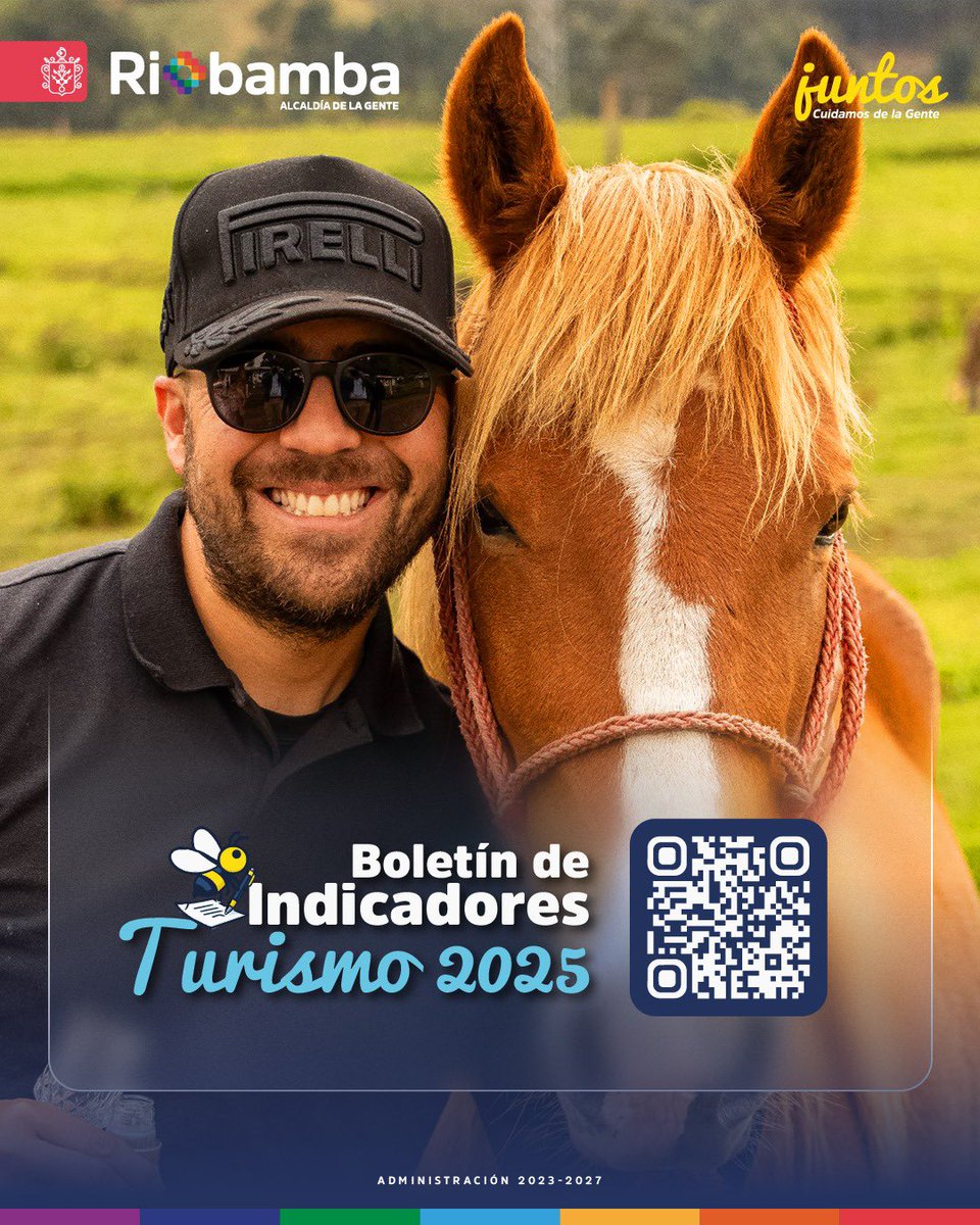 riobamba's tweet photo. El turismo se planifica con datos 📊
Ya está disponible el Boletín de Indicadores de Turismo 2025, una herramienta fundamental para fortalecer el sector y proyectar el desarrollo turístico de Riobamba.
📲 ¡Consúltalo! #Turismo2025 #Riobamba https://t.co/hMIGnx63vN