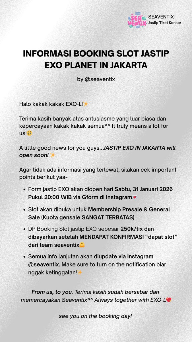 JASTIP TIKET KONSER tweet media