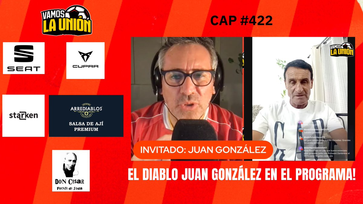 Programa de colección! El Diablo Juan González estuvo en la terapia, reviviendo sus goles y campañas en <a href="/UEoficial/">Unión Española</a> , emoción, recuerdos y conversación futbolera, imperdible! youtube.com/watch?v=1dm56v…